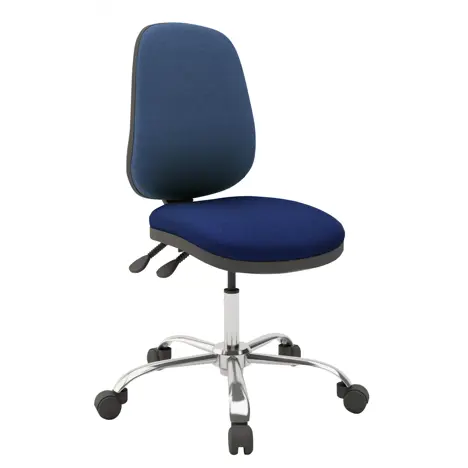 High Back Operators Chair - Chrome - No Arms - Stillwater FL757